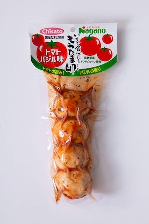 阿智村名物「もうたま卵」にトマトバジル味登場！ナガノトマトとコラボで洋風煮卵に