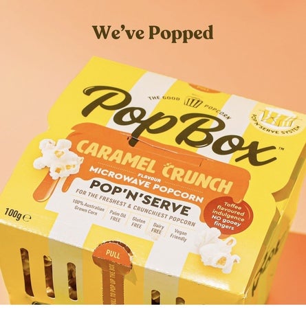 レンジでできるオージーポップコーン「PopBox」に、「CARAMEL CRUNCH」新登場！