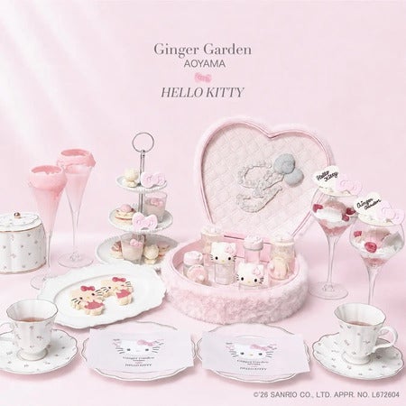【東京都港区】ハローキティ×大人可愛い世界観！「Hello Kitty Pink Fur Afternoon Tea」開催