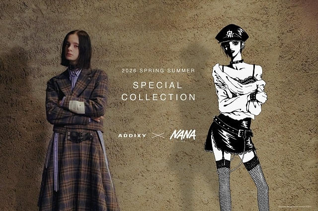 漫画「NANA」がアパレルブランド「ADDIXY」とコラボナナ、レン、 シンからインスピレーションを受けたアイテムが2月6日発売