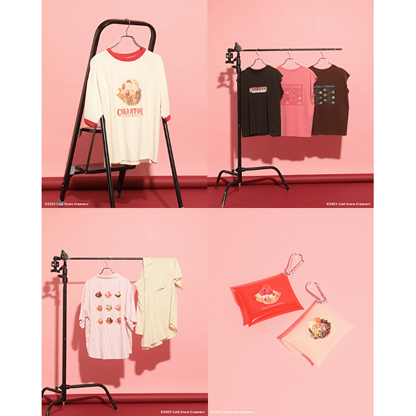 「コールドストーン」とのコラボグッズでひんやり気分。人気アイスやメニュー風デザインのTシャツ＆雑貨に注目