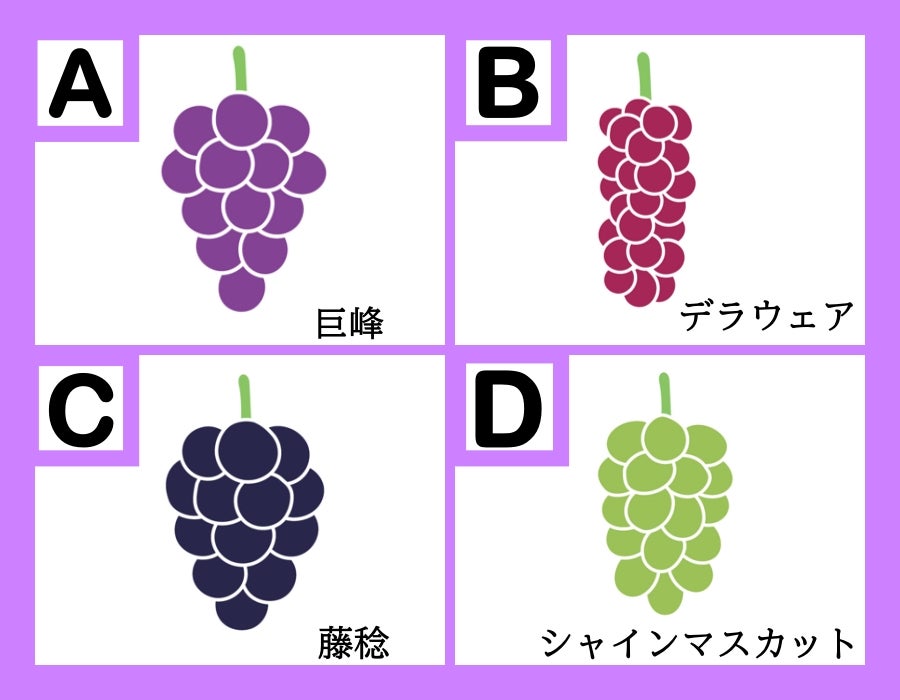 どのブドウが食べたい？【心理テスト】答えでわかる「あなたの力の抜きどころ」