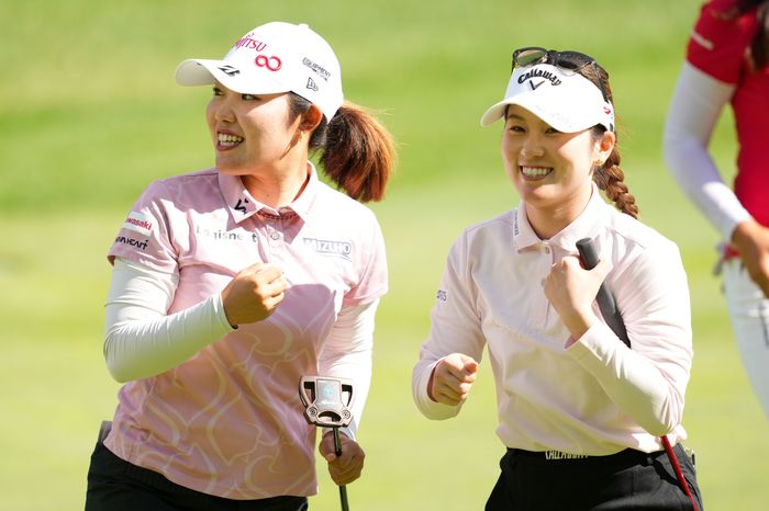 古江彩佳＆西村優菜ペアが1打差2位で週末へ岩井姉妹は4位、渋野日向子＆勝みなみ16位米女子ダブルス戦
