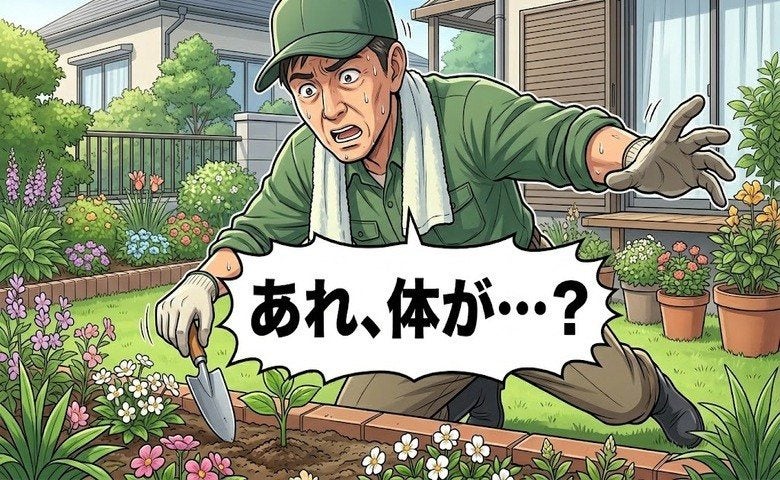 「気付いたら卒倒していた」時間を忘れ、夢中で庭の手入れをする私の体に起きた異変とは【体験談】
