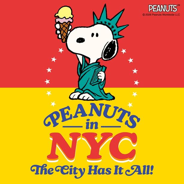 スヌーピーが自由の女神に！PLAZA60周年の「PEANUTS」プロモーションはNY3ブランドとコラボ