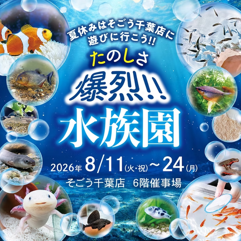「外で遊べない…」猛暑の夏休みに！涼しい百貨店で"あの生き物"に会える夏休み限定イベント