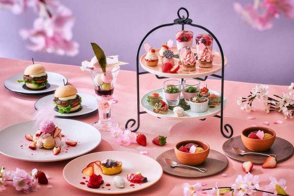 品川プリンスホテル、「天空のお花見アフタヌーンティー～桜＆いちご～」を販売3月1日から
