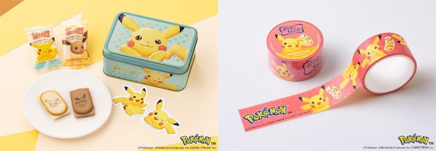 「ピカチュウ東京ばな奈」出現！ ステッカー付クッキー缶やマステプレゼントも♪