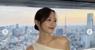 「可愛い過ぎてツラい」元テレ東美人アナ、美肌あらわワンショルダーにファンほれぼれ